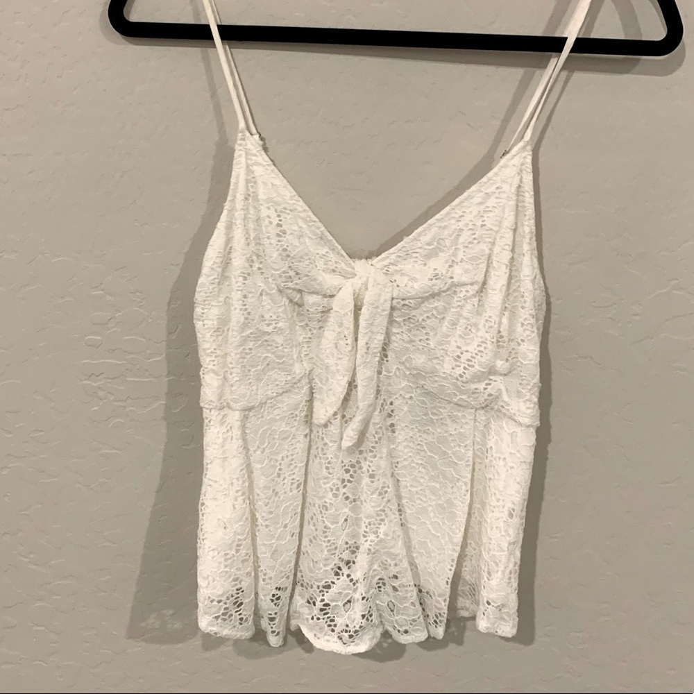 Willow & Root White Lace Top